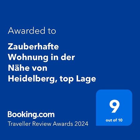 Zauberhafte Wohnung In Der Naehe Von Heidelberg, Top Lage Хиршхорн Екстериор снимка